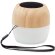 Altavoz personalizado de bambú con correa de transporte Toppo
