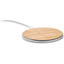 Cargador inalámbrico Despad bambú y aluminio 10W