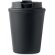 Vasos de plástico con tapa de pp reciclado 300ml Tridus Negro detalle 1