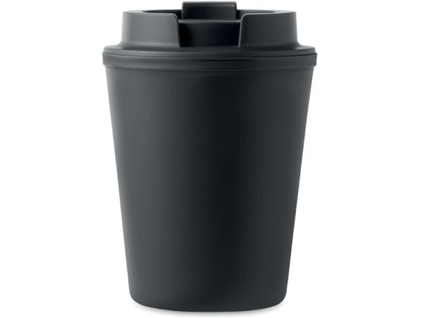 Vaso de PP reciclado 300 ml Tridus Negro detalle 1