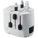 Adaptador y cargador de 3 polos UE y seguro niños Pro Light Blanco detalle 1