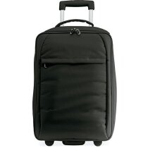 Trolley compacto con asa de mano y mango personalizado negro Trolley compacto con asa de mano y mango personalizado negro