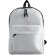 Mochila lisa con bolsillo exterior blanca