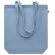 Bolsa de algodón asas largas orgánico 270 g/m2 Coco Azul celeste detalle 13