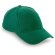 Gorra básica de algodón en colores verde
