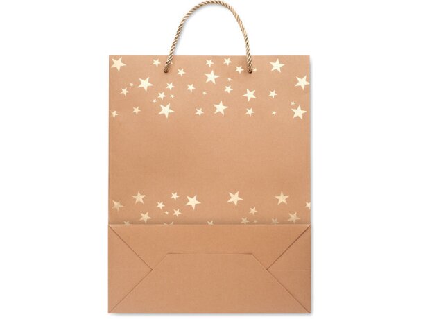 Bolsa regalo personalizada papel craft 250 g/m2 Sparkle Dorado detalle 13