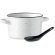 Tazón vintage de cerámica para desayuno con cuchara Piga Bowl Blanco