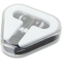 Cascos auriculares en caja con logo