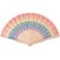 Abanico de madera Rainbow Bowfan plata