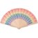 Abanico de madera rainbow Bowfan Plata detalle 2
