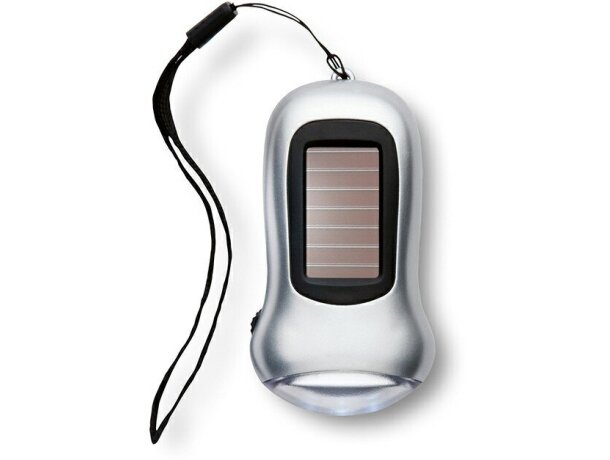 Linterna con carga solar y dinamo personalizada