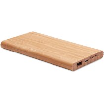 Batería externa bambú natural 6000 mAh Arena