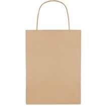 Bolsa kraft personalizada asas papel 16x10x23