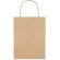 Bolsa papel publicitaria kraft 150g beige natural pequeña