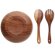 Set ensaladera con utensilios Rucco Madera detalle 1