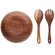 Set ensaladera con utensilios Rucco Madera detalle 2