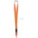 Lanyard 25mm con mosquetón Wide Lany Naranja