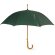 Paraguas con varillas de madera y colores personalizado verde