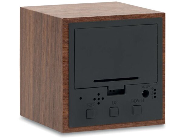 Reloj Led En Mdf Madera detalle 2