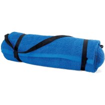 Toalla playa con almohada azul real Toalla playa con almohada azul real