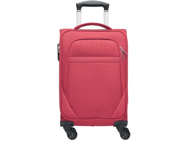 Trolley de 600D RPET Soft Voyage Rojo detalle 7