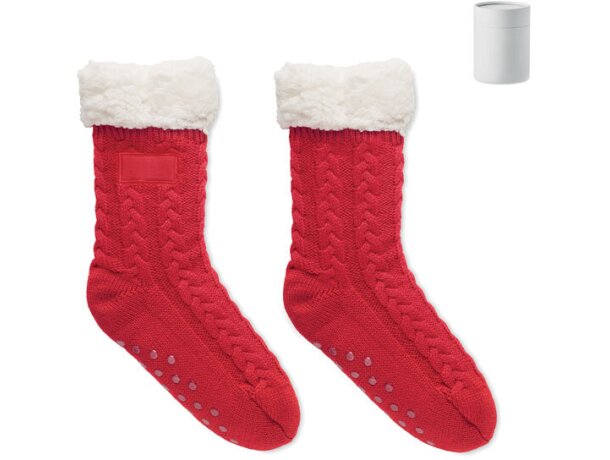 Calcetines publicitarios CANICHIE con sherpa para imprimir Gris claro detalle 4