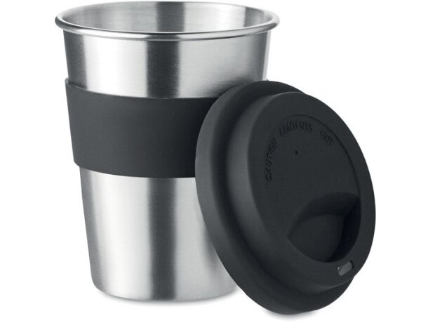 Vaso acero Irmug Negro detalle 1