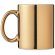 Taza de café personalizada barata Holly clásica cerámica metálica 300 ml Dorado detalle 6