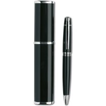 Bolígrafo aluminio mecanismo giratorio con estuche