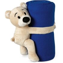 Manta polar niños con peluche osito desmontable