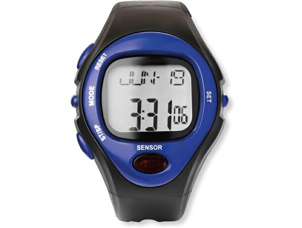 Reloj deportivo con pantalla digital personalizado azul Reloj deportivo con pantalla digital personalizado azul