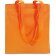 Bolsa vertical para la compra naranja con logo