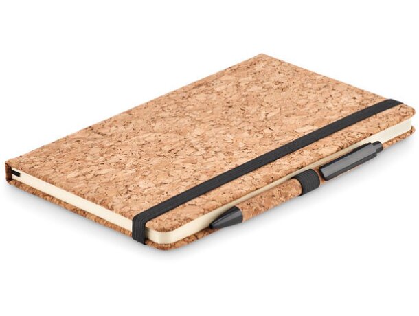 Set de libreta con boli en caja papel Suber Set Beige detalle 9