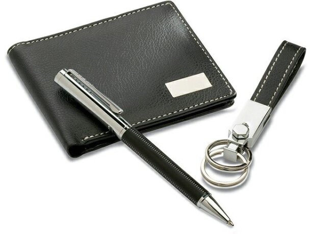 Set de bolígrafo con llavero y cartera