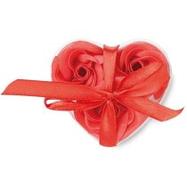 Estuche de jabón corazón personalizado rojo Estuche de jabón corazón personalizado rojo