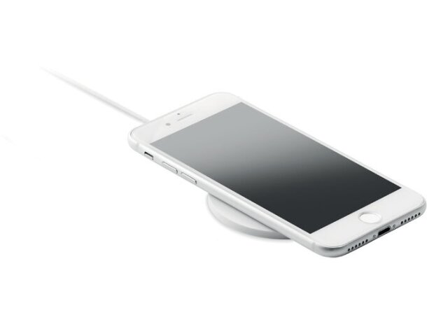 Cargador ultradelgado redondo Thinny Wireless Blanco detalle 5