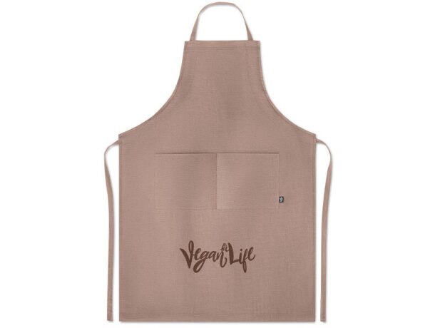 Delantal ajustable de cáñamo Naima Apron personalizado