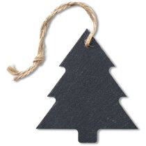 Adorno de árbol de navidad con colgador de pizarra