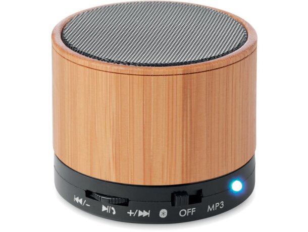 Altavoz Bambú Red. Bluetooth personalizado