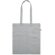 Bolsa de la compra 100% algodón asas largas 140 g/m2 Gris claro detalle 4