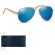 Gafas de sol personalizadas con uv400 bambu Honiara Azul