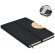 Libreta banda elastica de rPET, detalles de bambú