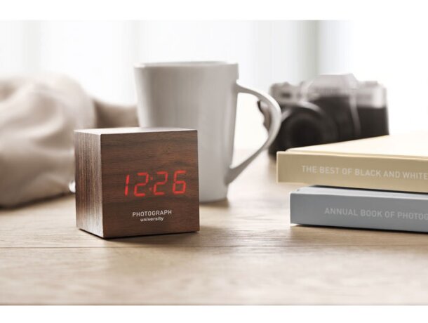 Reloj Led En Mdf Madera detalle 5