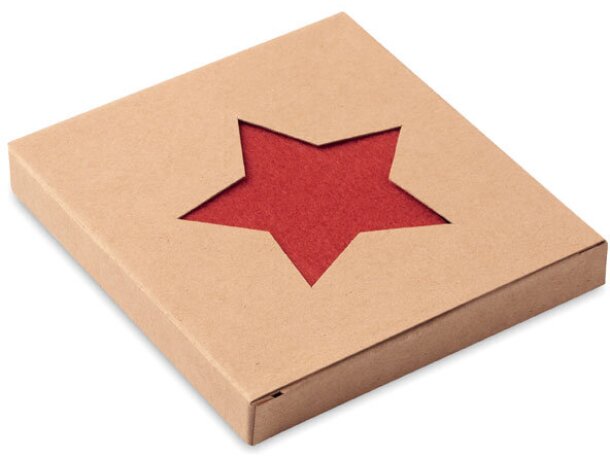 Juego de posavasos Starguard Rojo detalle 13