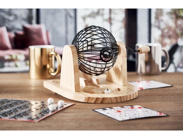 Juego de bingo Bingo Madera detalle 6