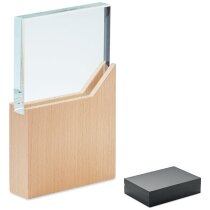 Trofeo cristal haya con impresión láser Zeal