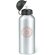 Bidón de agua personalizado de metal 600 ml para empresas plateado mate
