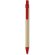boligrafo biodegradable con clip personalizado rojo
