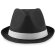 Sombrero De Paja De Color Negro detalle 1