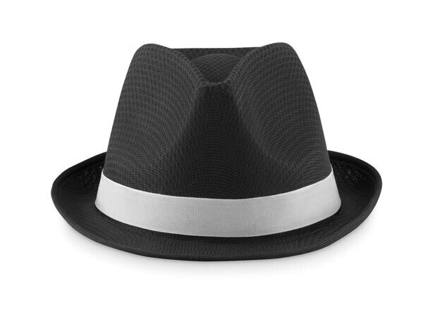 Sombrero De Paja De Color Negro detalle 1